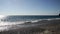 Calabria, Italy view of deserted beach with sky and clouds