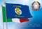 Calabria regional flag, italy