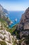 Calanques near Marseille and Cassis in France