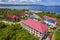 Calape, Bohol - Aerial of a large resort in Pangangan Island
