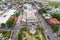 Calbayog City, Samar, Philippines - Aerial of St. Peter and Paul Cathedral and downtown Calbayog