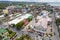 Calbayog City, Samar, Philippines - Aerial of St. Peter and Paul Cathedral and downtown Calbayog