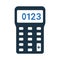 Calc, calculator, accounting icon. Simple flat design concept