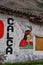 Calca, Cusco, Peru - Oct 18, 2018: Political party symbols painted on walls ahead of local elections