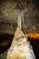 Calcite inlets, stalactites and stalagmites in large underground halls in Carlsbad Caverns National Park, New Mexico. USA