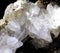 Calcite with pyrite closeup photograph
