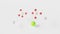 calcium aluminosilicate molecule 3d, molecular structure, ball and stick model, structural chemical formula food additive e556