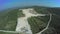 Calcium carbonate quarry, aerial shot