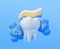 Calcium and fluoride toothpaste