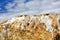 The calcium formations at Mammoth Hot Springs In Yellowstone National Park