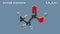 Calcium propionate molecule of C6H10O4Ca 3D Conformer render. Food additive E282