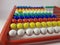 Calculate colorful abacus