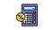 calculating loan percent color icon animation