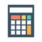 Calculator of accountant for accounting, mathematics of mathematician