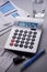 Calculator Bills Expenses Finance Debts