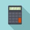 Calculator estimator icon, flat style