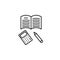 Calculator exercise school icon. Element of school icon