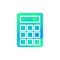 Calculator gadget for counting finance icon vector