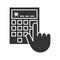 Calculator glyph icon