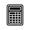 calculator icon. Element of Finance for mobile concept and web apps icon. Glyph, flat icon for website design and development, app