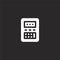 calculator icon. Filled calculator icon for website design and mobile, app development. calculator icon from filled nerd