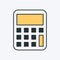 Calculator icon. Vector illustration for math calculations. Can be used as a logo, mathematics sign and education and