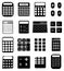 Calculator icons set