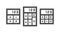 Calculator icons. Vector Illustration