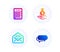 Calculator, Income money and Web mail icons set. Messenger sign. Vector