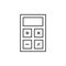 Calculator line icon