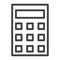 Calculator line icon