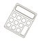 Calculator. Machine to quickly count data. Math .School And Education single icon in outline style vector symbol stock