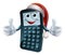 Calculator math christmas character