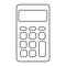 Calculator math isolated icon