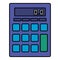 calculator math tech education icon