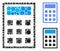 Calculator Mosaic Icon of Circles