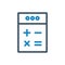 Calculator percentage finance number business icon vector illustration