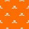 Calculator stationery pattern vector orange