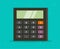 Calculator vector flat clipart isolated object or calculating machine icon