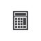 Calculator vector icon