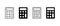 Calculator vector icon set. Outline accounting calculator symbol for website and apps
