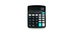 Calculator on the white backgrounds with TAX wording, top view isolated