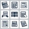 Calculators vector icons