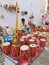 Calcutta ,West Bengal ,India, 20th December 2021:  Handmade musical drums and  aktara sailing at handicraft trade fair at Calcutta