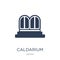 Caldarium icon. Trendy flat vector Caldarium icon on white background from sauna collection