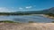 In the caldera of an extinct volcano there is a blue lake