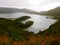 Caldera of lagoa do Fogo crater lake on the island of Sao Miguel in the Azores