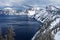 Caldera lake in Crater Lake National Park Oregon USA