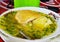 Caldo gallina, traditional chicken soup from Ecuador