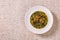 Caldo Verde, potato and kale soup with chorizo